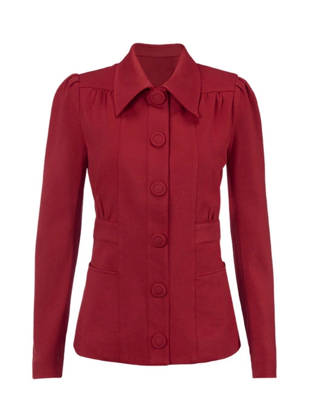 CABi Spencer Jacket in Paprika Tailored Snap Button-Front Women's Jacket